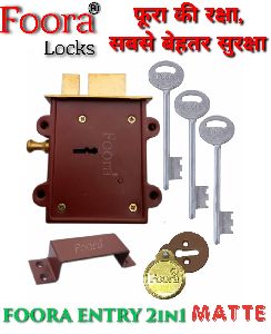 Foora Entry 2in1 Plain Matte Door Lock