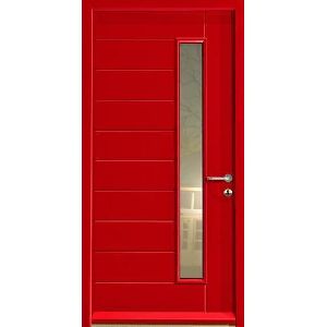 Red Fire Retardant Door