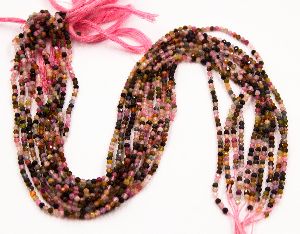 Multi Tourmaline  tiny Beads