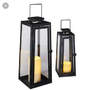 Black iron lanterns for home decor