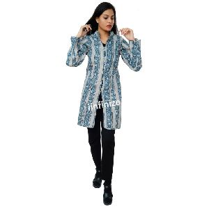Cotton Quilted Long Jacket