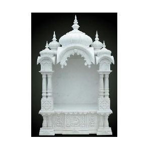 Indian White Stone Hindu Marble Temple for Home