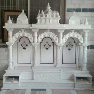 white marble pooja temple