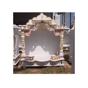 indian white marble pooja mandir