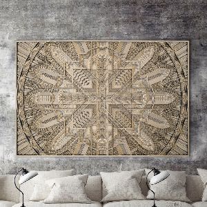 Glint Multilayer Stacked Wooden Wall Art