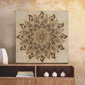 The Sun Multilayer Stacked Wooden Wall Art
