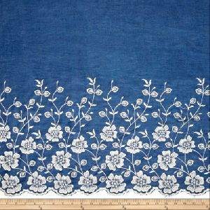 embroidered georgette fabric