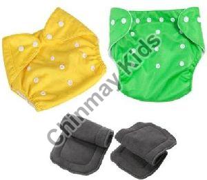 Baby Cotton Soft Button Diaper Set