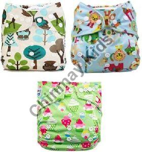 Baby Printed Cloth Diaper Set