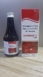 Ferric Ammonium Citrate Folic Acid Vitamin B12 with Zinc Syrup