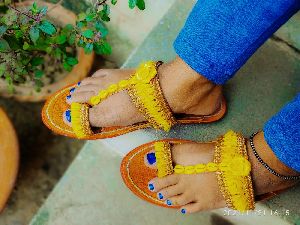 Decorated Kolhapuri Slippers