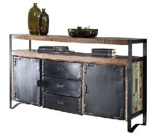 150x43x90 cm Solid Reclaimed Wood Sideboard