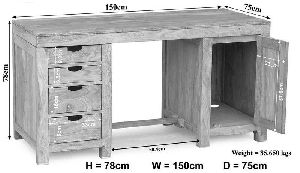 Acacia Wood Office Table