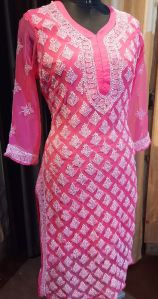 Jaal Work Of Chikankari Kurtis