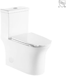 CUPC ADA Bathroom Ceramic Skirted Elongated One Piece Toilet