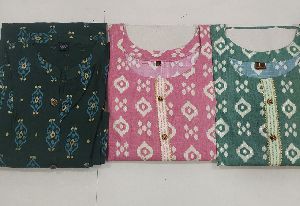 soft cotton kurtis with print all over All sizes available