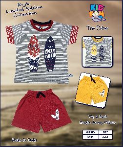 cotton t-shirt and shorts set k -240