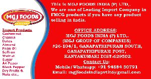 we are Importing all FMCG Products