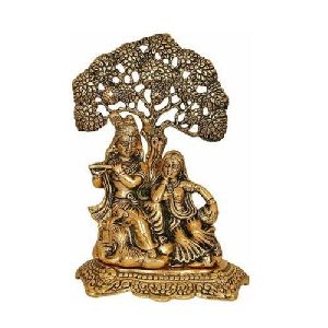 Metal Radha Krishna Statues