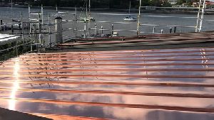 Silver Copper Roofing Strip