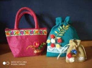 Embroidered Jute Bags