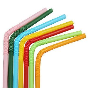 Multicolor Flexible Straws