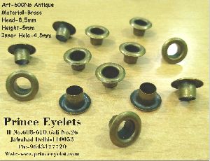 600No Brass Eyelets Antique Color