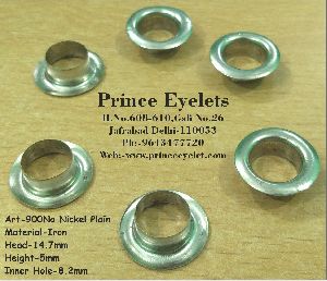 900No Iron Eyelets Plain Nickel