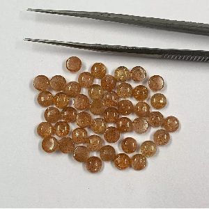 Natural Sunstone Round Cabochons Loose Gemstones