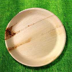 Round Palm Leaf Plate