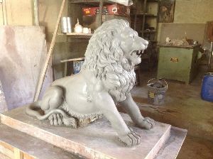 Lion Statue in marble and sandstone
