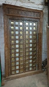Solid wood vintage doors