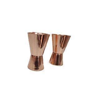 Barware Shot Glass 100% Pure Copper Hammered Shot Glass For Measuring &amp;amp; Serving