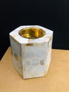 Dainty Mother Of Pearl Candle Holders/Candle Stand