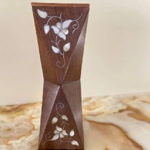 Wooden Arabic Oud Incense Bakhoor Burner Inlaid Mother Of Pearl, Custom Designs :Brown, MDF Burner