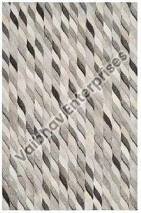 Rectangular Smooth VELC-13 Leather Carpet, For Attractive Designs, Pattern : Checked