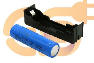18650 3.7V 1 Battery holder plastic case through hole PCB mount 1 (1 x 3.7V = 3.7Volt)