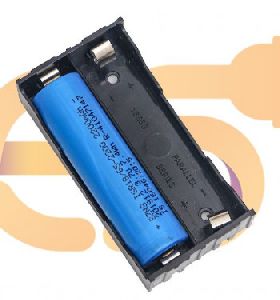 18650 3.7V 2 through hole PCB mount Battery plastic case