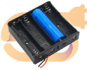 18650 4 battery holder hard plastic wire case
