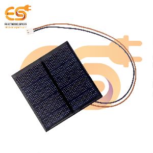 70mm x 70mm 6V 100mAh Square shape polycrystalline mini epoxy solar panels with wires attach