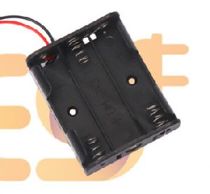AA 3 cell battery holder hard plastic case with wire 1 (1.5V x 3 cells = 4.5Volt)