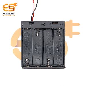 AA 4 cell battery holder hard plastic cover case with on-off switch and wire  (4 x 1.5V = 6Volt)