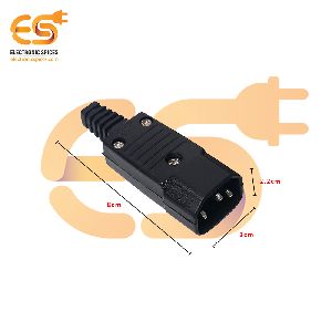 C16 10A 250V rewireable 3 pin male inlet module plug power supply socket