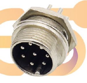 GX16 Male 8 pin 5A metal aviation connector