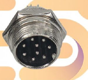 GX16 Male 9 pin 5A metal aviation connector