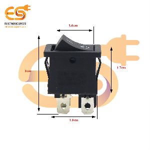 KCD1-104 6A 250V AC black color 4 pin DPDT small plastic rocker switch