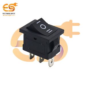 KCD1 6A 250V black color 3 pin SPCO small plastic rocker switch