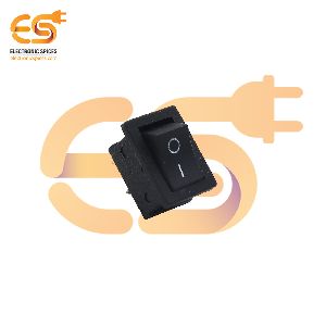 KCD1-B101 6A 250V AC black color 2 pin SPST small plastic rocker switch