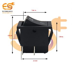 KCD4 15A to 30A 250V black color 4 pin DPDT heavy duty plastic rocker switch