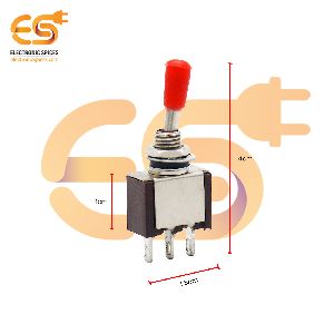 MTS201 6A 125V 3 pin SPDT metal body mini toggle switch